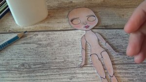 МК мастер класс Кукла блайз Как нарисовать куклу Шаблон