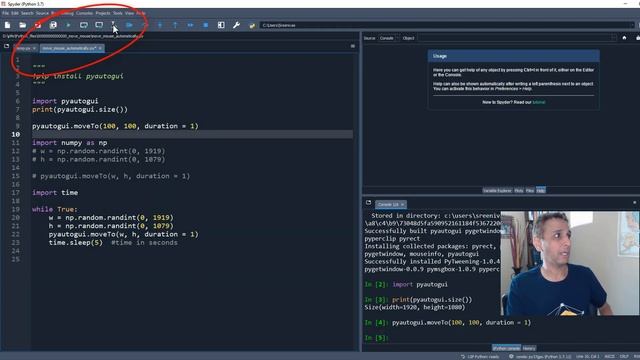 Automate periodic mouse movements using python смотреть онлайн