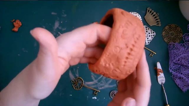 Декоративная вазочка своими руками. DIY. смотреть онлайн