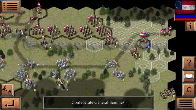 Civil War 1863 - Content Review, Gameplay, Hotseat Multiplayer Feature - Hex Strategy смотреть онлайн