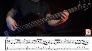 Guns N' Roses - Knockin' On Heaven's Door Standard Tuning (Bass Cover with Tabs&Sheet Music)