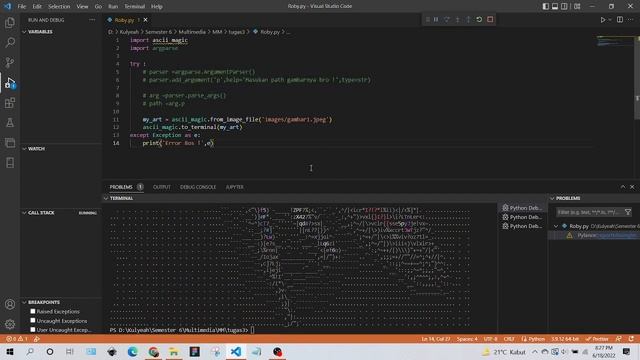 Cara Mengubah Gambar ke Kode ASCII (Tugas 3) смотреть онлайн