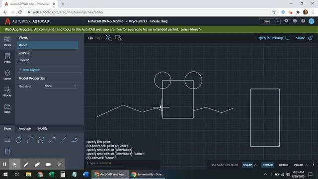 Intro to AutoCAD Web App - House Instructions смотреть онлайн