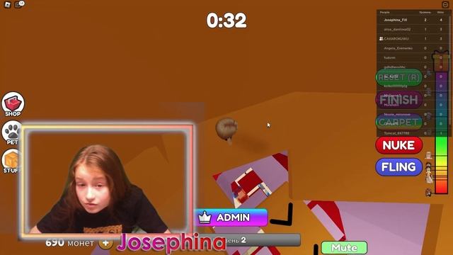 Roblox Tower of Easy! Башня легко в Роблокс - стрим Жозефины с подругой! смотреть онлайн