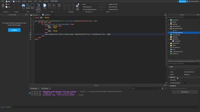 ROBLOX Mini Tutorials #32 | Creating a run script смотреть онлайн
