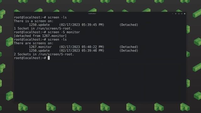 Run Terminals INSIDE Terminals | The Screen Command on Linux смотреть онлайн