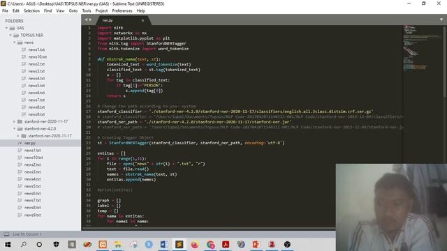 UAS WEB DAN TEXT MINING NER (Named Entity Recognition) смотреть онлайн