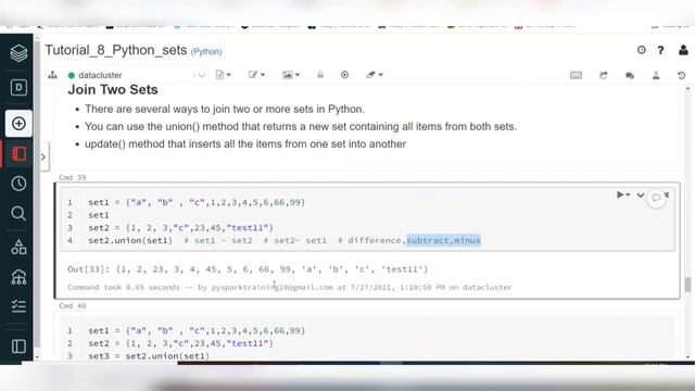 Python For Data Engineering 7 : Python sets and Dictionary смотреть онлайн