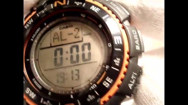 Обзор стандартных функций в часах Casio SGW-1000B-4AER смотреть онлайн