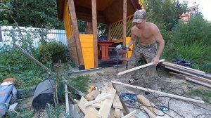 БЕСЕДКА СВОИМИ РУКАМИ. ПОШАГОВО.САМ ОТ СЕБЯ ТАКОГО НЕ ОЖИДАЛ...3ч.