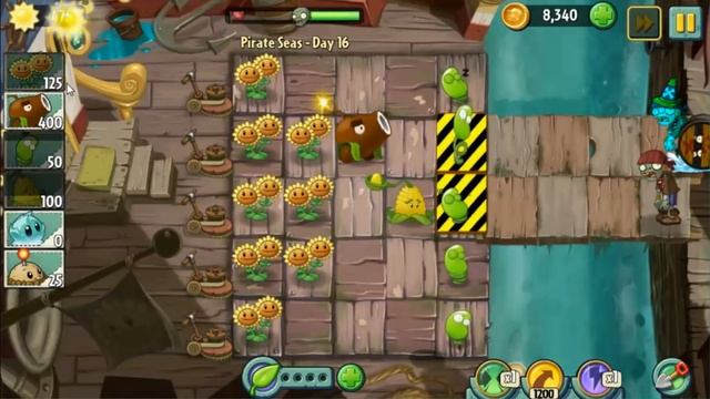 Pirate Seas Day 16 - Plants vs Zombie 2 Walkthrough смотреть онлайн