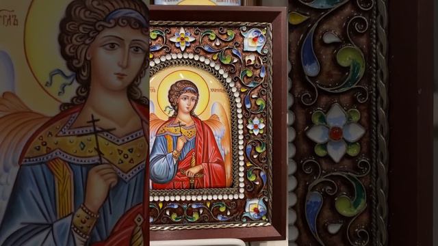 Икона Ангел Хранитель финифть смотреть онлайн