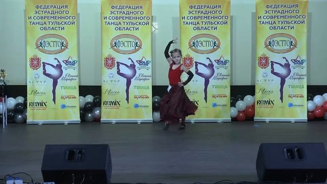 Настя Белая 7 лет "Испанский танец" смотреть онлайн