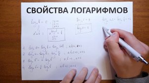 Свойства логарифмов