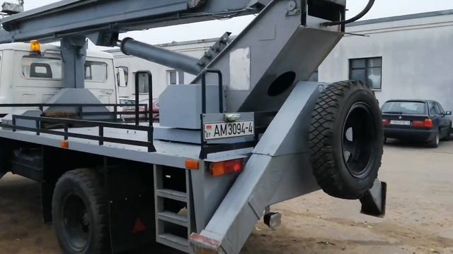 Автовышка АГП-18 на базе ГАЗ 3307, (после ремонта) смотреть онлайн