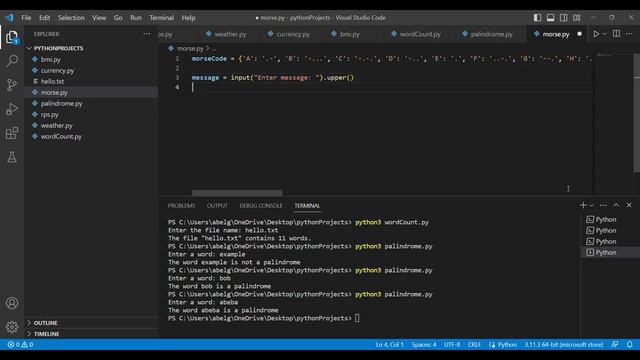Building a Morse-Code Translator using Python in 8 minutes! смотреть онлайн