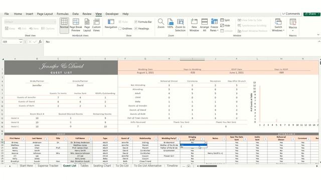 Wedding Planner Excel and Google Sheets Spreadsheet Instructions смотреть онлайн