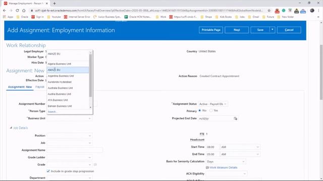 43. How to add an Assignment in Oracle HCM Cloud смотреть онлайн