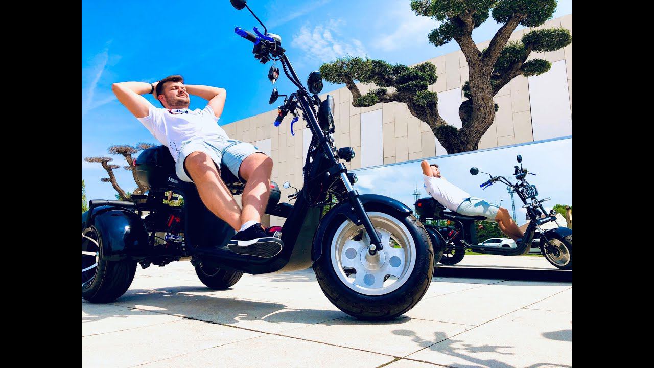 Электроскутер SkyBoard BR-60 3000 FAST TRIKE - обзор, замер максималки смотреть онлайн