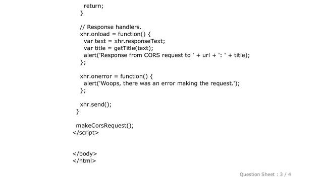 HTML : CORS with XMLHttpRequest not working смотреть онлайн