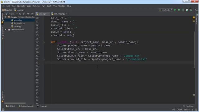 Python Web Crawler Tutorial 9 Giving the Spider Information смотреть онлайн