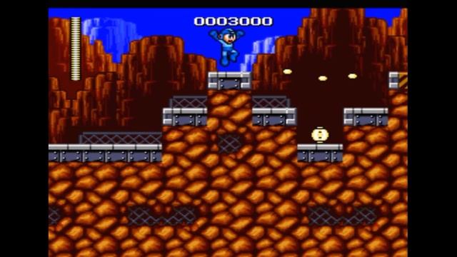 Sega Mega Drive 2 (Smd) 16-bit MegaMan (RockMan) 1 part stage Gutsman