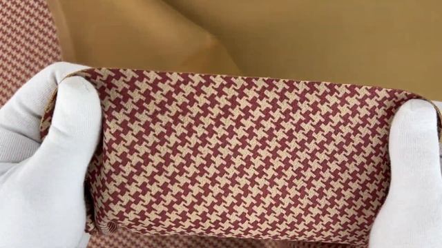 Ткань Замша Гусиная лапка цв.красный смотреть онлайн