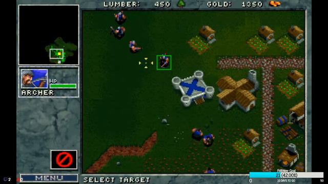 Warcraft: Orcs & Humans (1994) - Human Campaign - Mission #5 - The Forest of Elwynn - 1080p смотреть онлайн