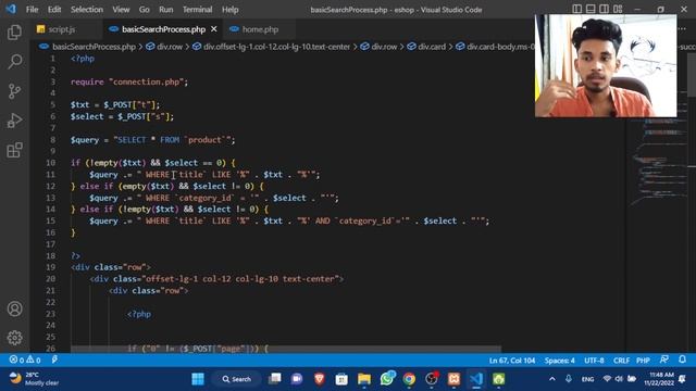 Web Project Task 20 | Basic Search process | 1st Year | Semester 01 | Java Institute смотреть онлайн