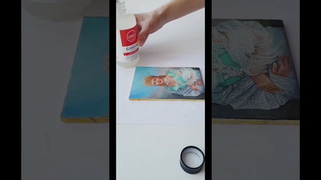 Покрытие масляной живописи лаком Gamvar. Портреты Барнаул. смотреть онлайн
