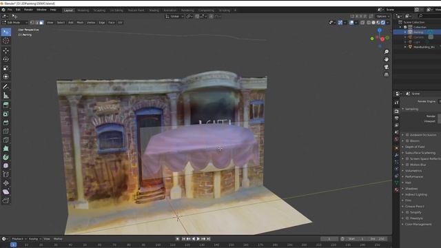 Turn a 2D painting into 3D environment - Powerful BLENDER Techniques смотреть онлайн