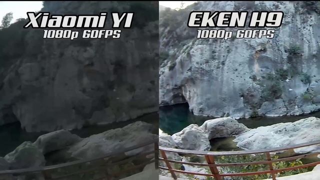 Comparativa XIAOMI YI vs EKEN H9 (1080p @60fps) en Español смотреть онлайн