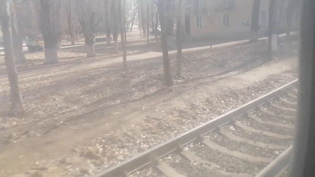 Весенний Волгоград. Трамвайный маршрут 10. "Жилгородок" - "Детский Центр". Spring Volgograd. Tram 1 смотреть онлайн