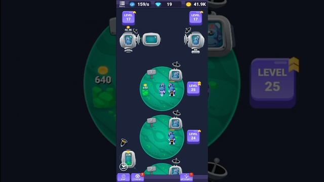 Planet Miner FRVR (by FRVR) - offline miner manager simulation game for Android and iOS - gameplay. смотреть онлайн