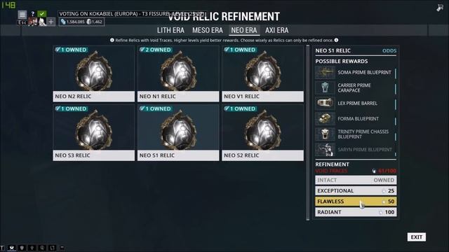 How to refine Void Relics in Warframe! (updated vid in description) смотреть онлайн