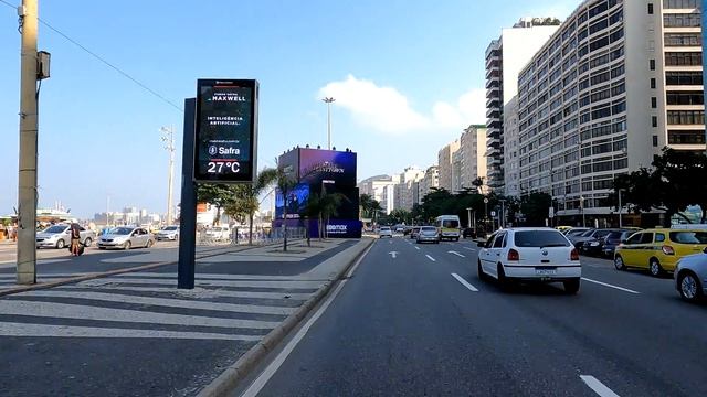 RIO DE JANEIRO 4K Driving Tour Driving Santos Dumont Airport to Copacabana Ipanema Leblon смотреть онлайн