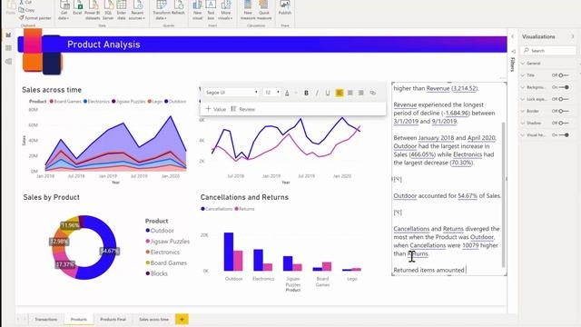 How to use smart narrative with Power BI смотреть онлайн