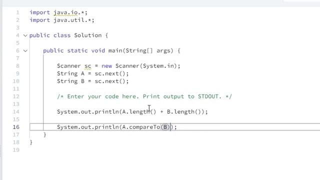 [SOLVED!] Java Strings Introduction - HackerRank смотреть онлайн