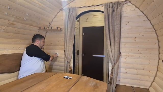 Русская баня, но при этом бочка с современными фишками. Баня с душой и для души!!! смотреть онлайн