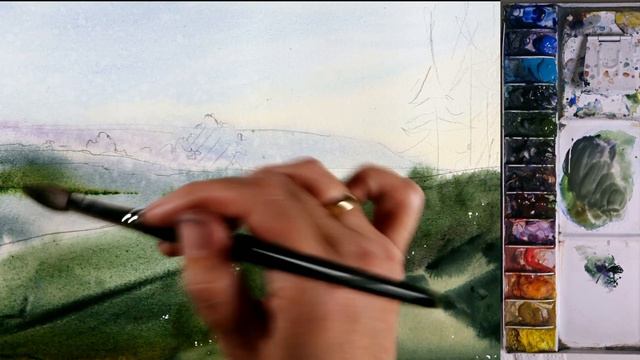 Herbstnebel | Aquarell смотреть онлайн