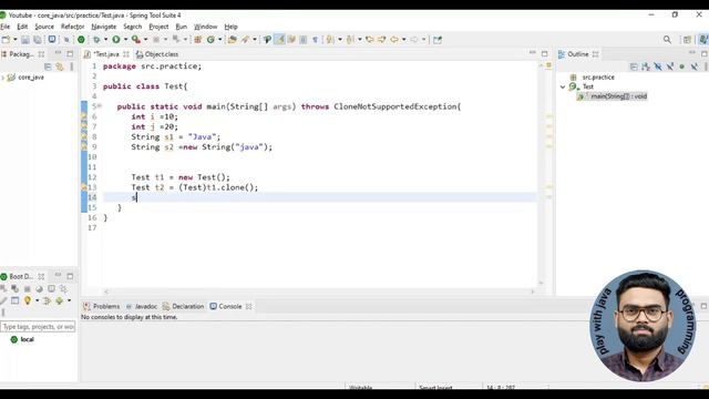 clone() method in java смотреть онлайн