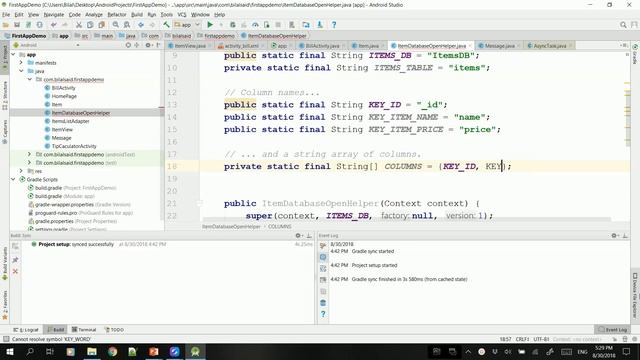 Mob Dev - Sum2018 - Lecture 10 Part 2 - SQLite Database смотреть онлайн