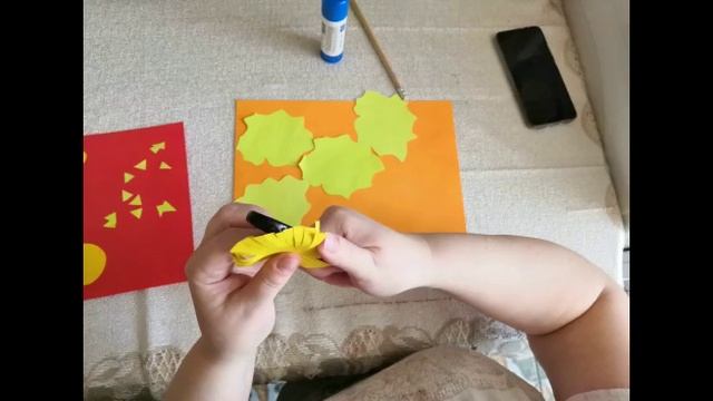 Объёмная аппликация "Мать-и-мачеха" смотреть онлайн