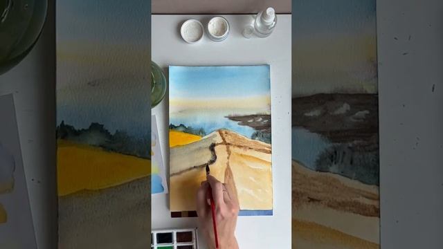 Рисуем акварельными красками ? #noartnomart #watercolour #painting #art #акварель #рисование смотреть онлайн
