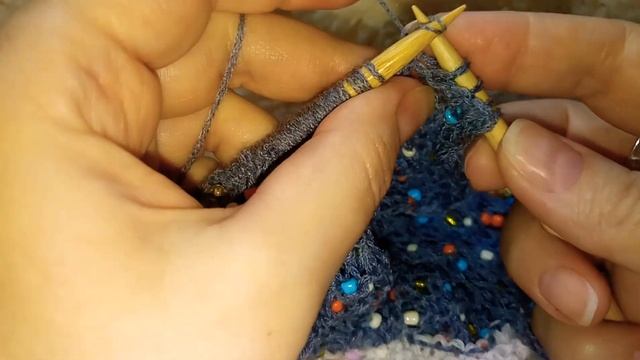 Снуд с бисером, вяжем спицами из ФИКС ПРАЙС ? смотреть онлайн