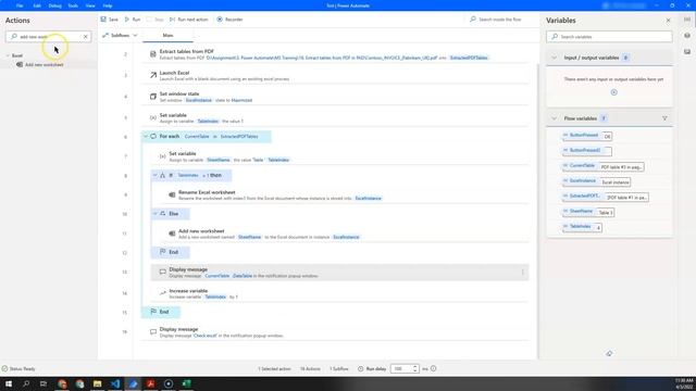 Extract tables from PDF - Microsoft Power Automate for Desktop Tutorial смотреть онлайн