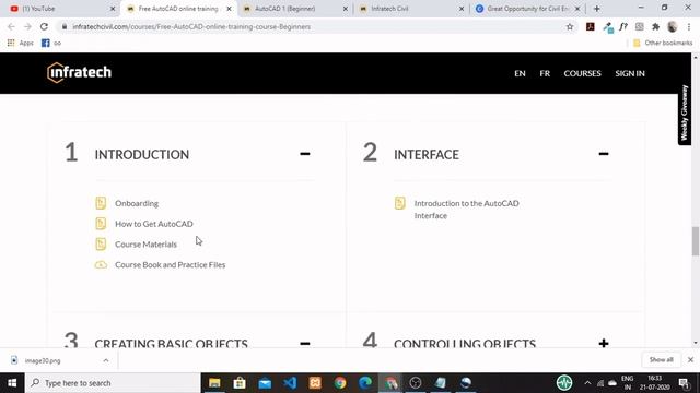 Free AUTOCAD online Training by Infratech|Free Course for Beginners with Free Certificates|techdoo смотреть онлайн