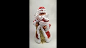 Музыкальный дед мороз 30 см, красный