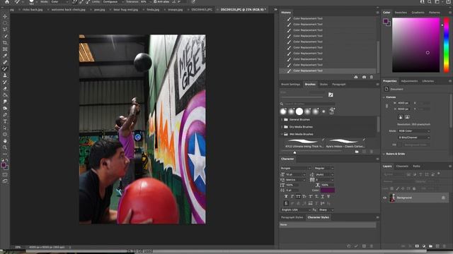 How to use Color Replacement Tool Photoshop смотреть онлайн