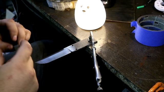 Хороший способ шлифовки клинков, продольный сатин смотреть онлайн